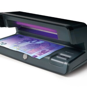 Safescan 50 Detector de Billetes Falsos UV - Reflector Integrado - Apto para Pasaportes
