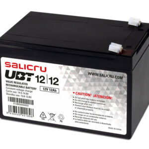 Salicru UBT 12/12 Bateria AGM Recargable de 12 Ah / 12 V - Color Negro