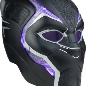 Hasbro Marvel Legends Series Replica Casco Electronico Black Panther - Escala 1:1 - Tecnologia LED