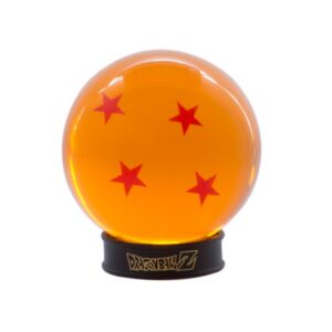 Abystyle Dragon Ball Replica Bola de Dragon 4 Estrellas + Base - Diametro 7.5cm - Base para Exponerlo