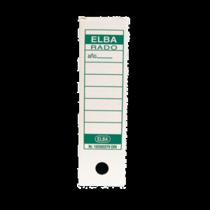 Elba Caja de Archivo Definitivo A4 - Resistente y Duradera - Tamaño Estandar A4 - Diseño Elegante y Funcional - Color Blanco y Verde